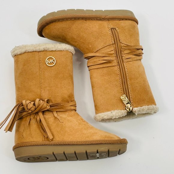 Michael Kors Kids Tan Pamina Boot Size 7 - Picture 1 of 12